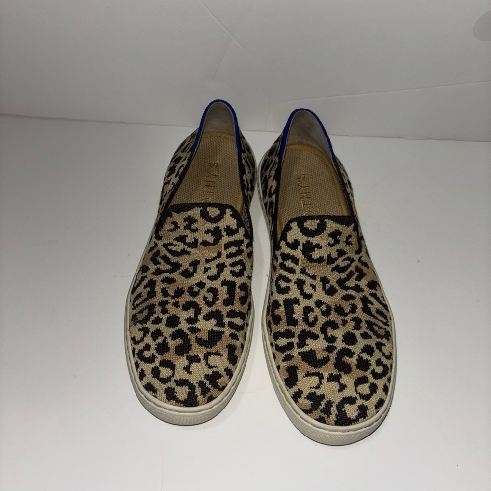 Rothy's Leopard Print Slip-On Sneakers